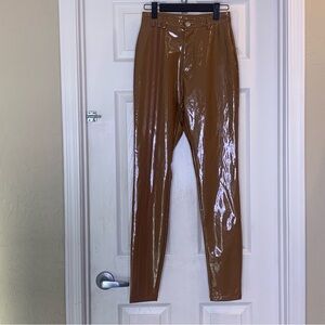 Adidas x Ivy Park Latex Pants in Wild Brown Size XS
